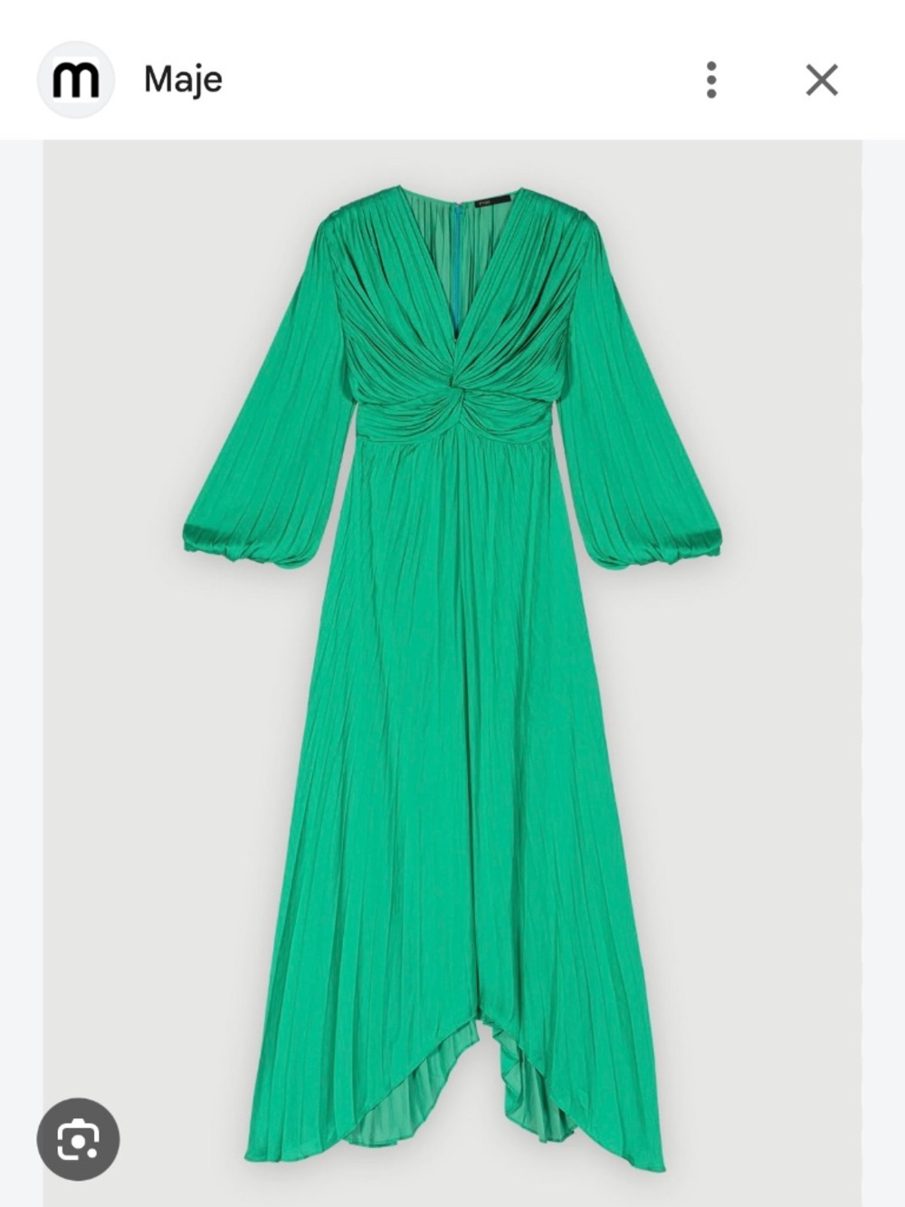 NWT Maje Emerald Green Dress